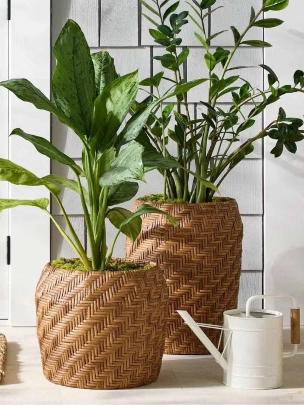 Hearth & Hand Natural Brown Woven Planter Basket